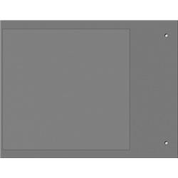 Targa quadro MG-VRT-A grigio 105x110mm per personalizzazione industriale