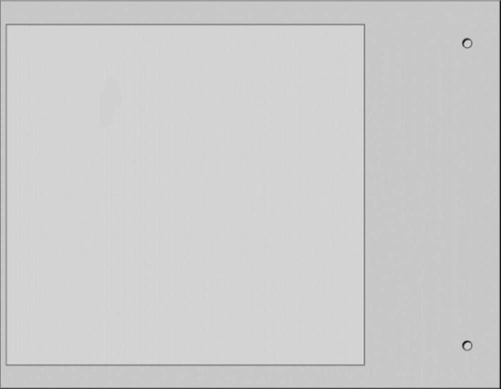 Targa quadro MG-VRT-A PVC grigio per personalizzazione industriale