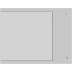 Targa quadro MG-VRT-A PVC grigio per personalizzazione industriale