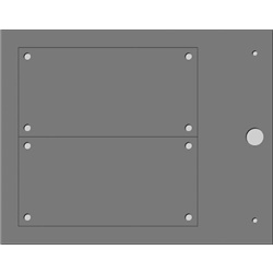 Targa preforata MG-VRT-AH 50x100 grigia halogen free per quadri elettrici