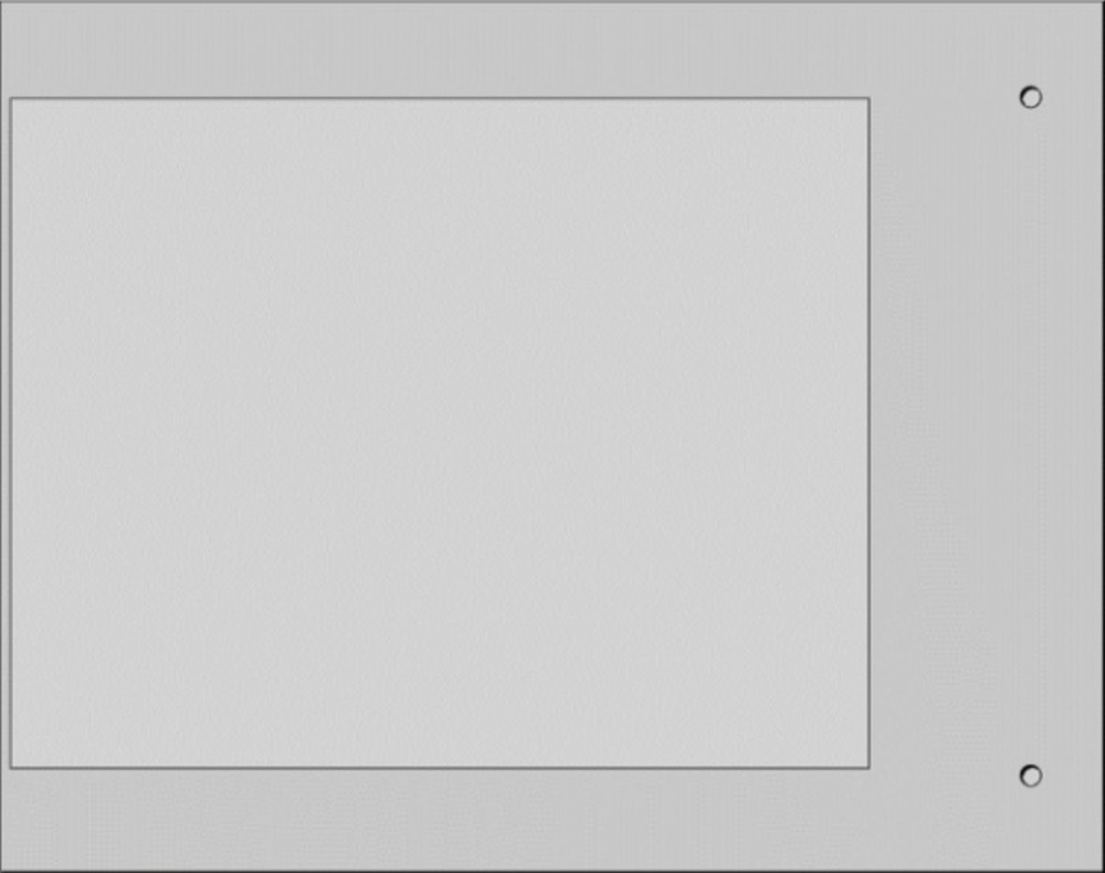 Targa quadro MG-VRT-A grigio PVC 92x118 per personalizzazione industriale