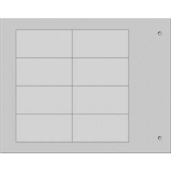 Targa quadro MG-VRT-A grigio PVC 25x50 per personalizzazione industriale