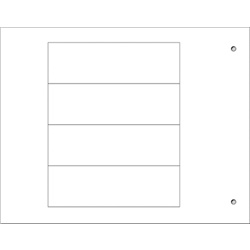 Targa quadro MG-VRT-A PVC bianca 25x80 mm per personalizzazione quadro elettrico