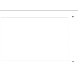 Targa quadro MG-VRT-A bianco PVC 90x140 mm automazione industriale