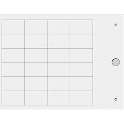 Targhetta MG-TAP trasparente 17,5x27,8 mm per identificazione cavi e componenti