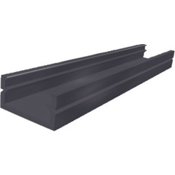 Profilo RTA-TAPW forato nero 430mm supporto marcatura industriale