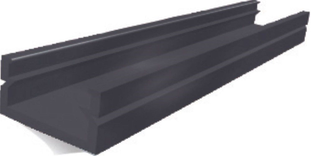 Profilo adesivo nero 430mm per marcatura cablaggio industriale