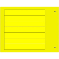 Targhette rigide adesive MG-17.5-A giallo per siglatura componenti modulari