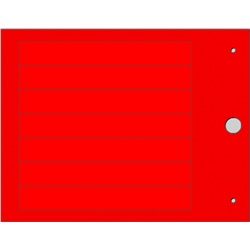 Targhetta MG-17.5-R rosso 15x107,5 mm per componenti modulari