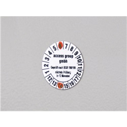 Targa rossa tonda 40mm MG-SIGNS PVCA 990858