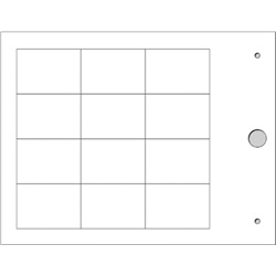 Targhette prefustellate in PVC rigido per componenti modulari serie MG-17.5-R, colori personalizzabili, uso elettrico industriale