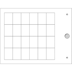 Targhette prefustellate in PVC rigido per componenti modulari serie MG-17.5-R, colori personalizzabili, uso industriale e impianti elettrici