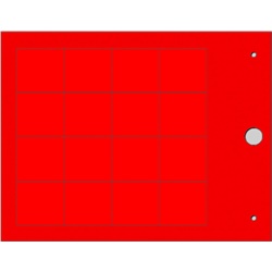 Targhetta MG-17.5-R rosso per siglatura componenti modulari