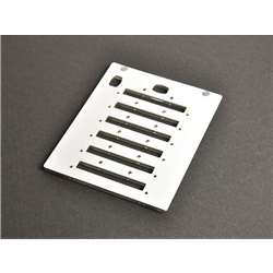 Piastra MG2-PTD per targhette MG-TDM 4x12 mm stampa termica professionale