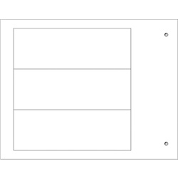 Targa quadro MG-VRT-R bianca PVC 35x100 personalizzabile per automazione industriale