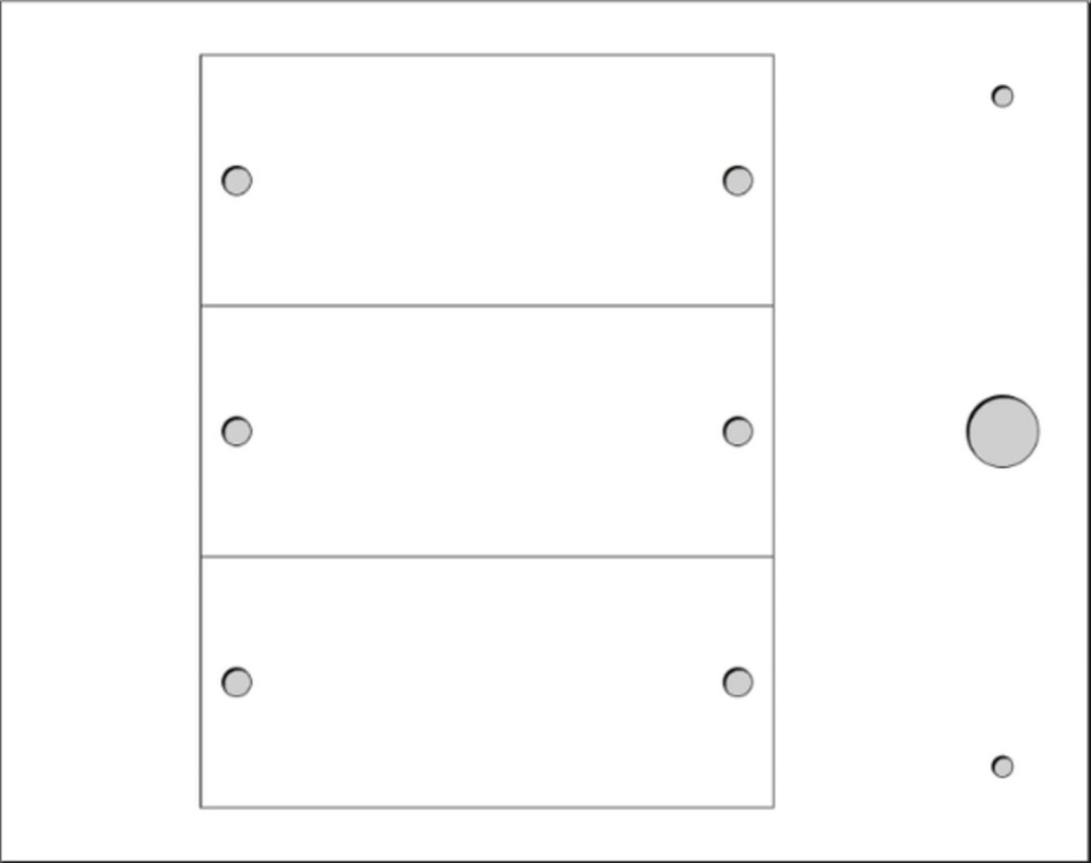 Targa rivettata 4mm MG-VRT-RH bianco per targhe-quadro personalizzate