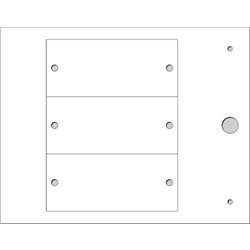 Targa rivettata 4mm MG-VRT-RH bianco per targhe-quadro personalizzate