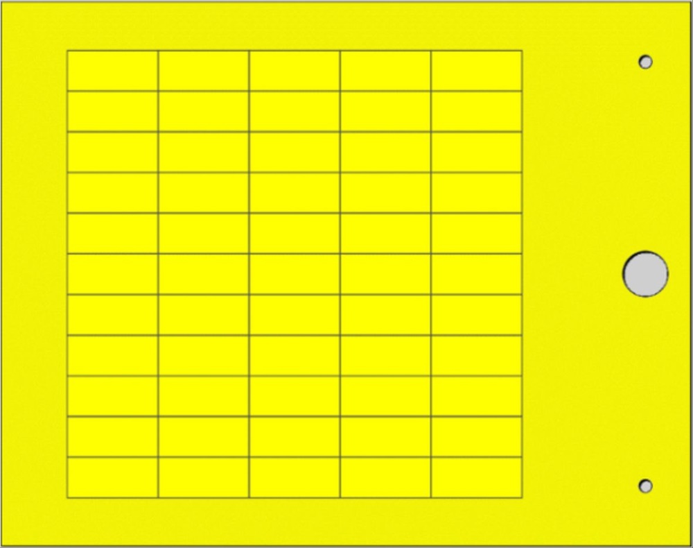 Targhetta MG-TAPW gialla 9x20 mm per identificazione cavi