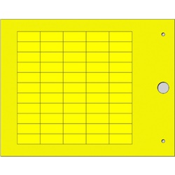 Targhetta MG-TAPW gialla 9x20 mm per identificazione cavi