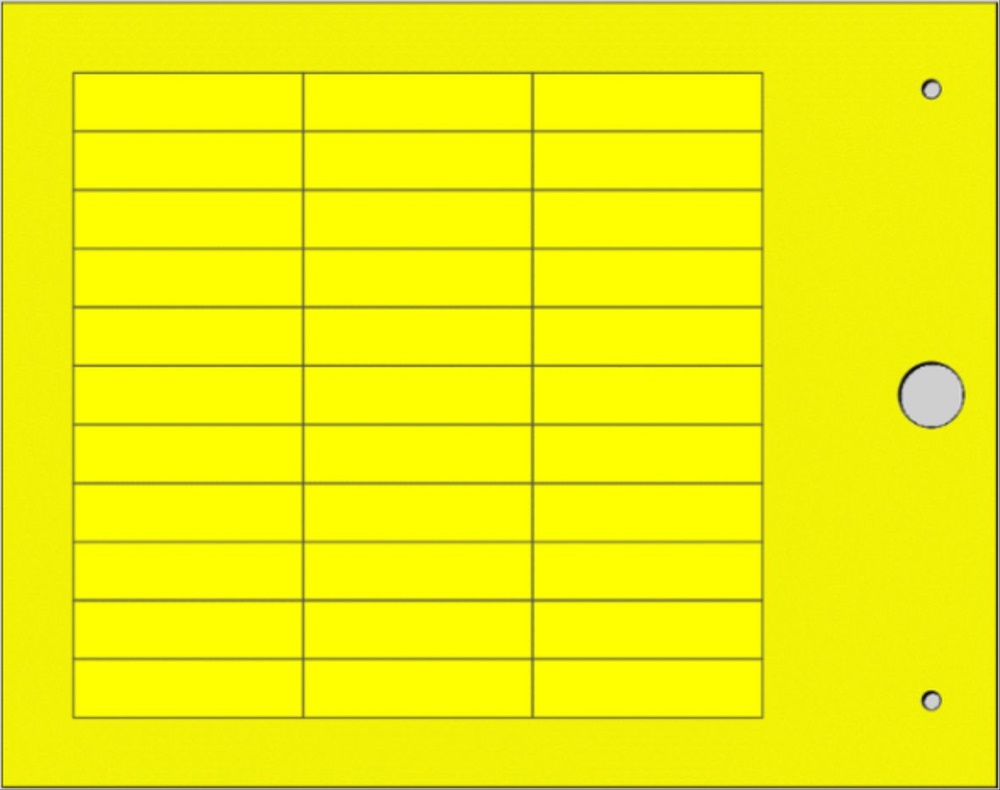 Targhetta MG-TAPW gialla 9x35 mm per identificazione cavi e componenti