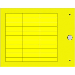 Targhetta MG-TAPW gialla 9x35 mm per identificazione cavi e componenti