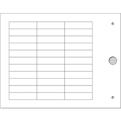 Targhetta MG-TAPW bianca 9x35 mm per identificazione cavi