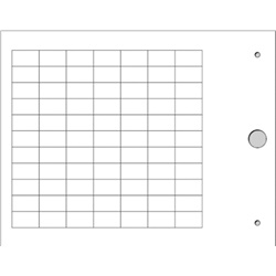Targhetta MG-TAPW bianca 9x15 mm per identificazione cavi
