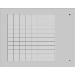 Targhetta adesiva grigia 8x12 mm per componenti industriali