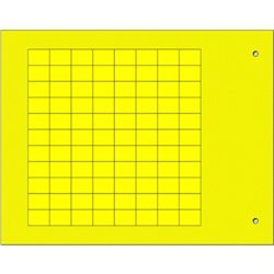 Targhetta adesiva gialla 9x12 mm per componenti industriali