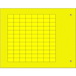 Targhetta adesiva gialla 8x12 mm per componenti industriali
