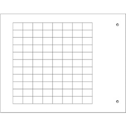 Targhetta adesiva bianca 9x12 mm per componenti industriali