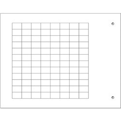 Targhetta adesiva bianca 8x12 mm per componenti automazione industriale