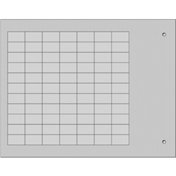 Targhetta adesiva grigia 9x15 mm per componenti industriali