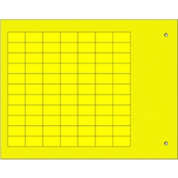 Targhetta adesiva gialla 9x15 mm per componenti industriali