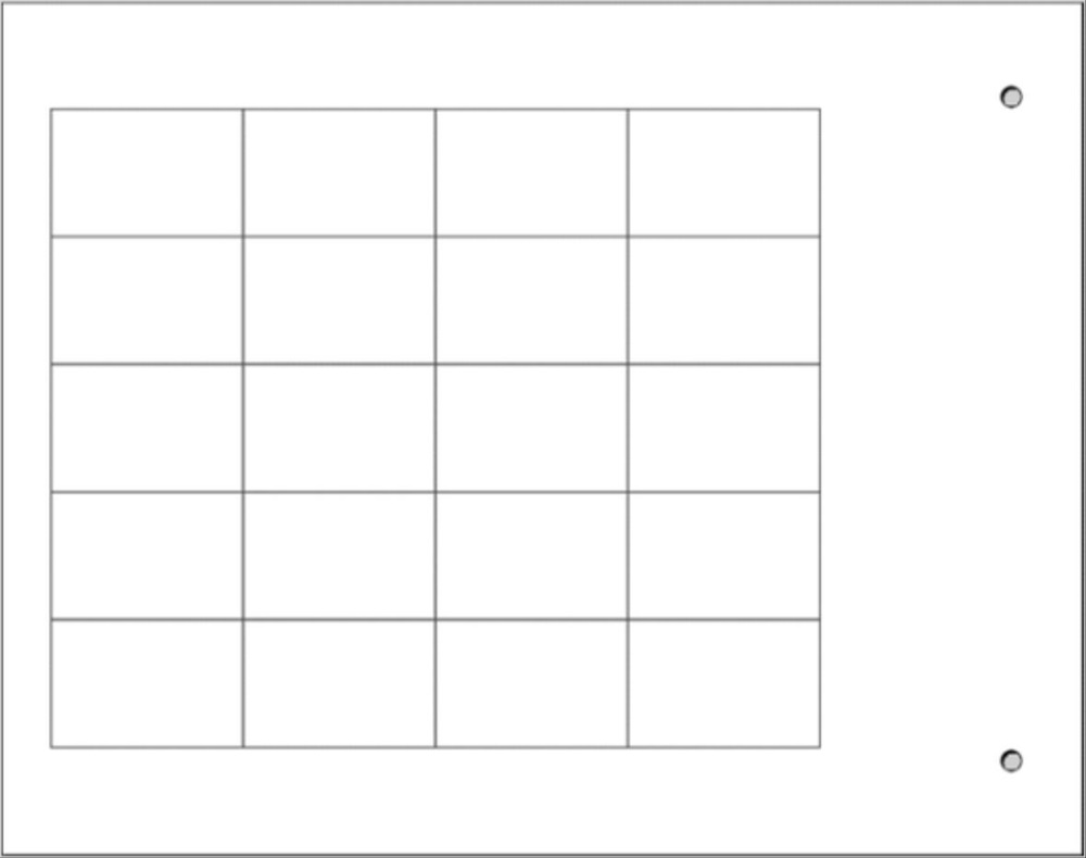 Targhette adesive bianche 19x27 mm per cablaggio industriale