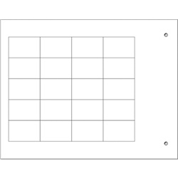 Targhette adesive bianche 19x27 mm per cablaggio industriale