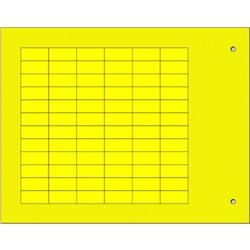 Targhetta adesiva gialla 8x17 mm per componenti industriali