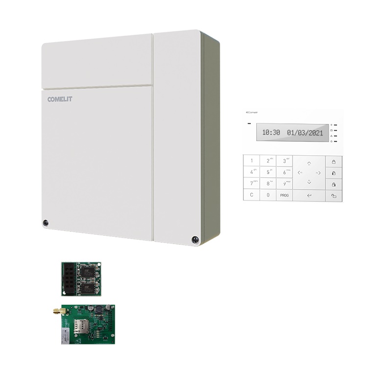 KIT ALLARME ANTINTRUSIONE VEDO34 CON COMUNICATORE GSM E TASTIERA PER SICUREZZA RESIDENZIALE