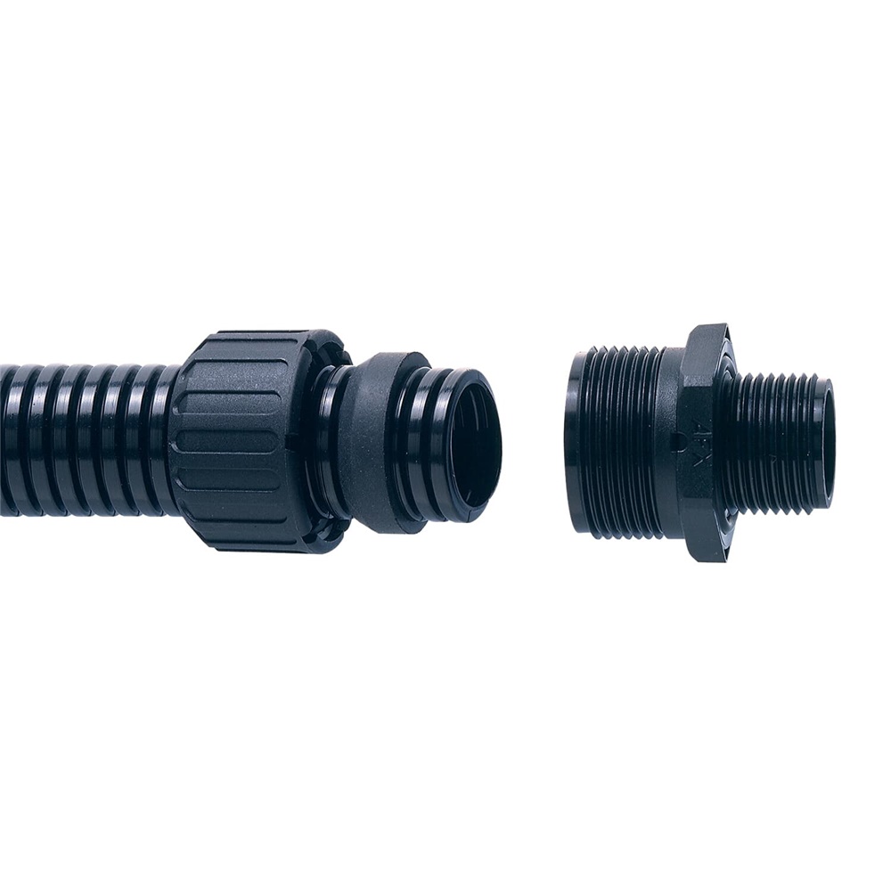 Raccordo adattatore AdaptaSeal 28mm M25 filettatura maschio poliamide nero per impianti elettrici
