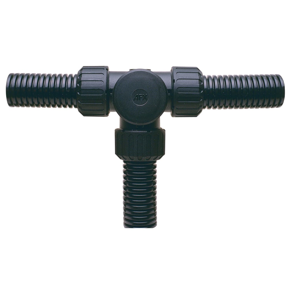 Raccordo a T ispezionabile 21mm PA66 nero per impianti elettrici professionali