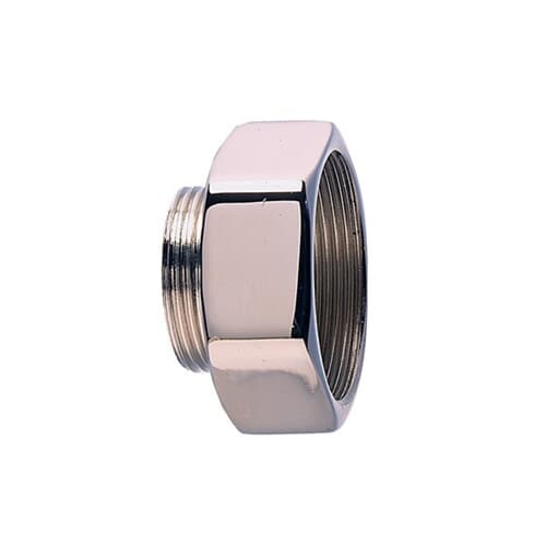 Riduzione filettata ottone nichelato M20 maschio M16 femmina per impianti elettrici