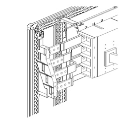 Kit barre collegamento M5 1600A alluminio interno quadro elettrico
