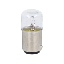 Lampada a filamento 5W attacco BA15D 260V AC/DC uso illuminazione tecnica