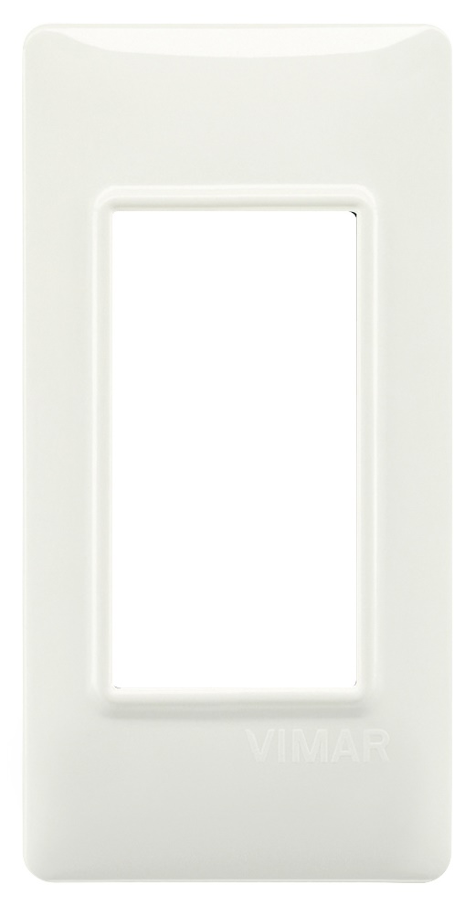 Placca 1 modulo tecnopolimero avorio per pannelli elettrici