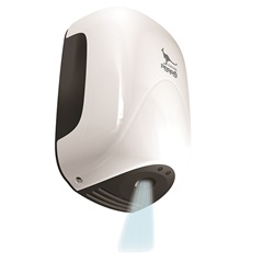Asciugamani elettrico EOLO JET da parete con fotocellula aria calda 200km/h compatto