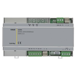 Interfaccia seriale ESPA 4.4.4 per connessione Call-Way a impianti DECT e cercapersone, montaggio guida DIN, 9 moduli