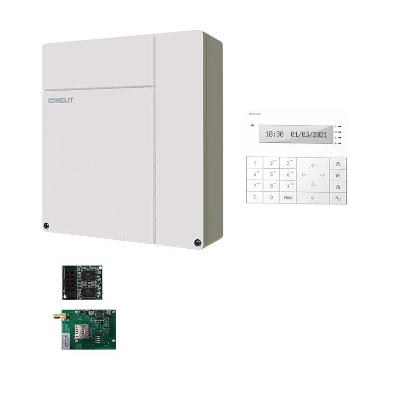 Kit allarme antintrusione Vedo 10 centrale GSM tastiera messaggi vocali