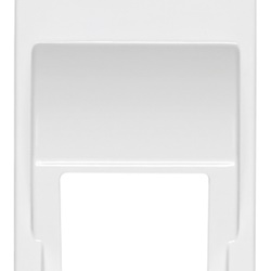 Adattatore RJ45 inclinato bianco per connettori Keystone rete dati