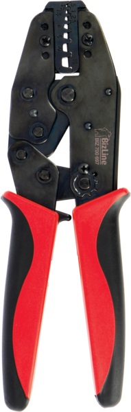 Pinza crimpatrice manico bimateriale per inserti isolati e non isolati 0,5-16 mm² uso elettrico