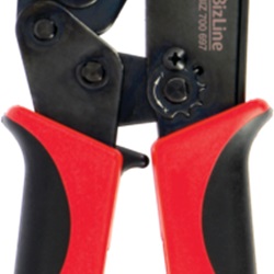 Pinza crimpatrice manico bimateriale per inserti isolati e non isolati 0,5-16 mm² uso elettrico